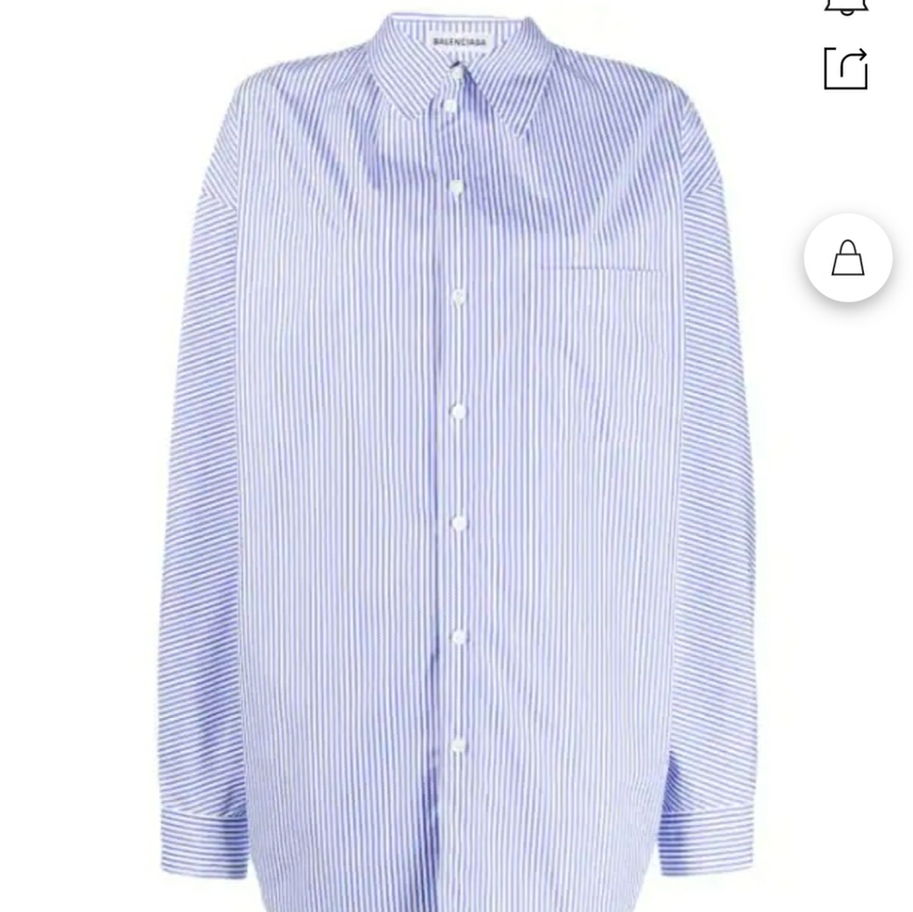 Balenciaga pulled striped shirt